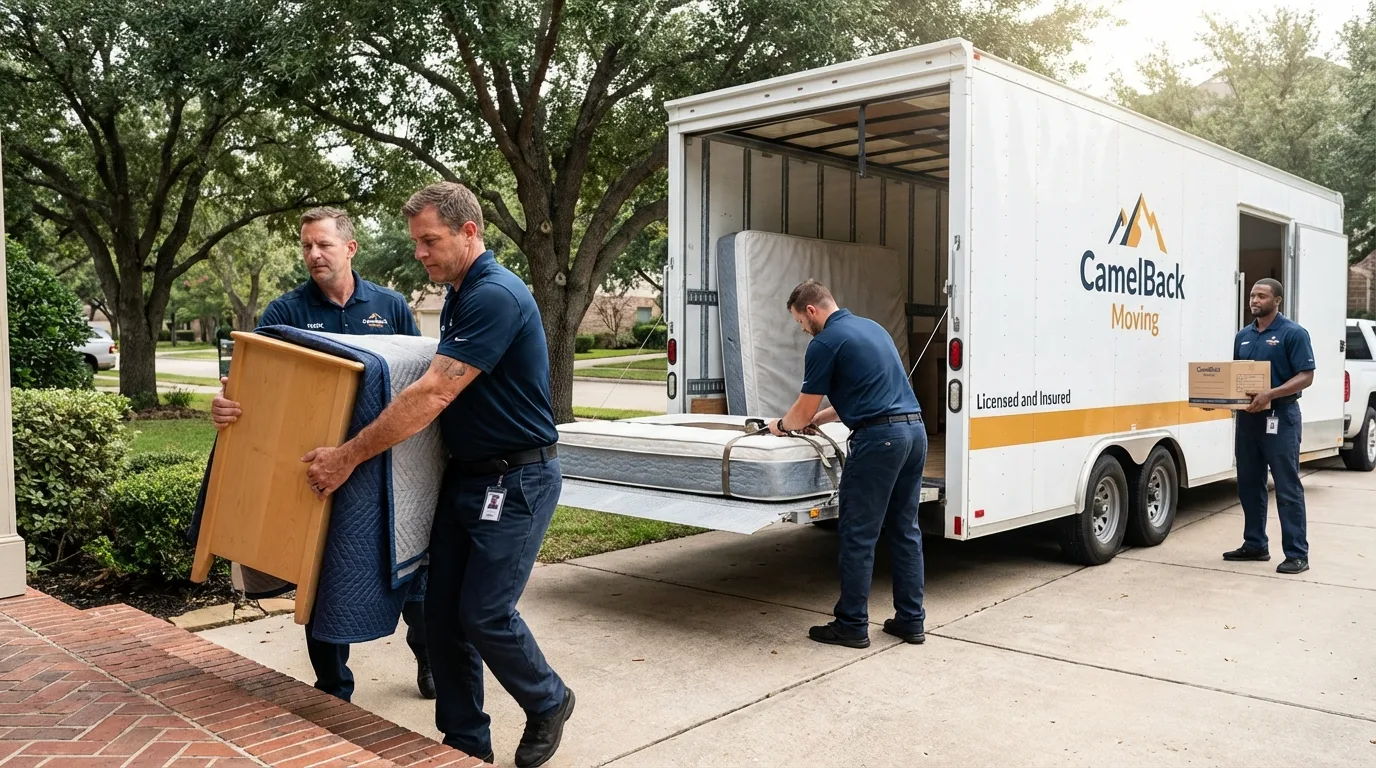 Crew loading residential truck for cross-state move from Toa Alta, PR